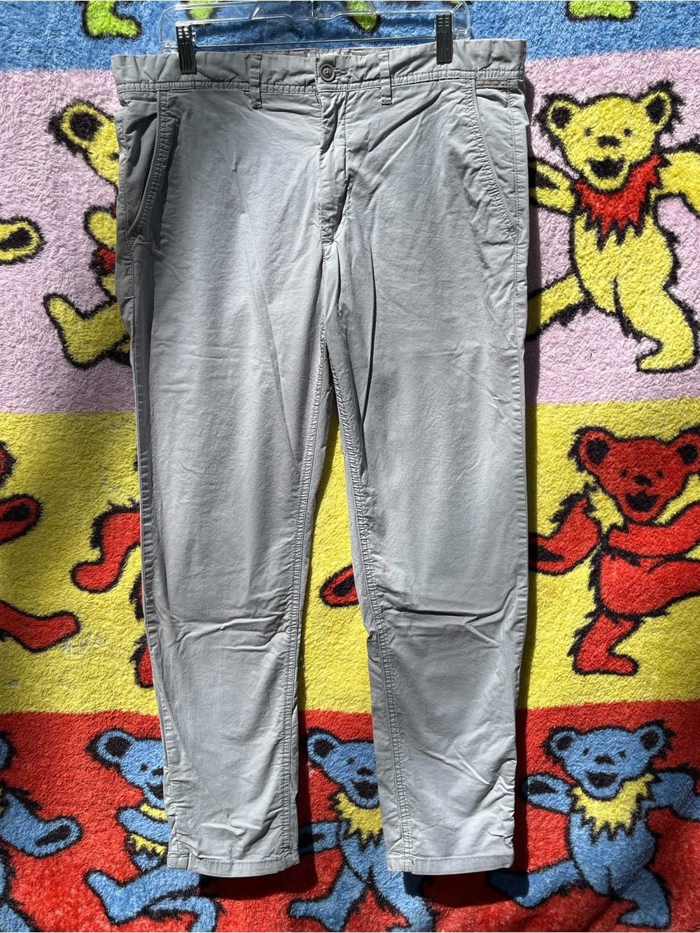 Denim & Flower Light Gray Men's Chino Pants dress work